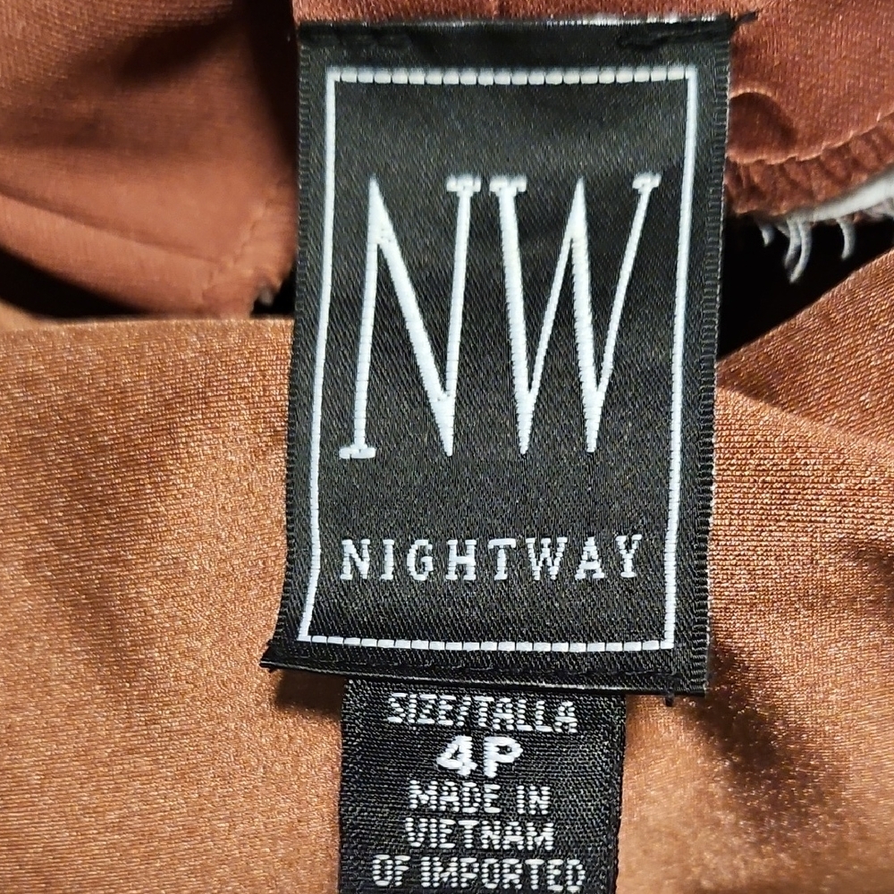 Night Way Collections Brown Maxi Dress